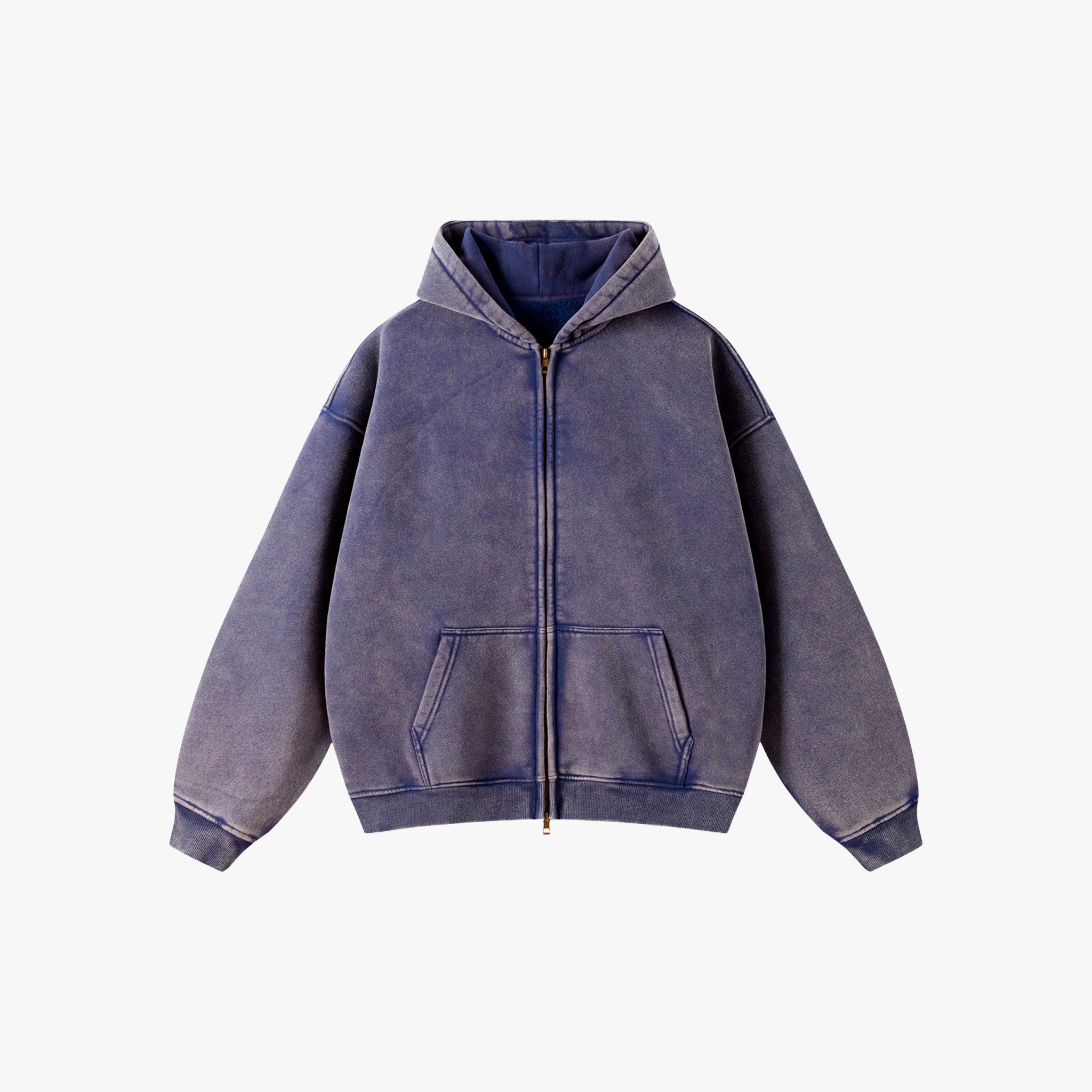 GRIND ZIP HOODIE BLUE