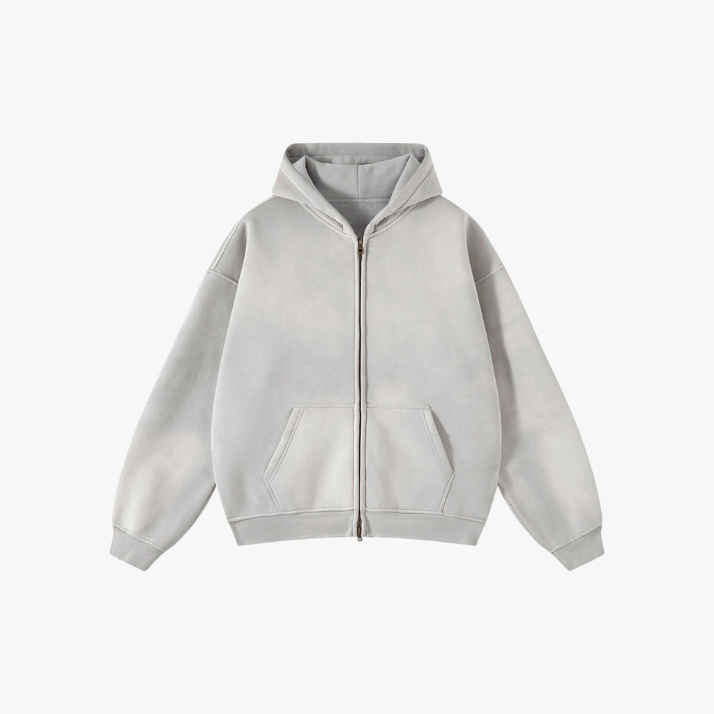 GRIND ZIP HOODIE GRAY