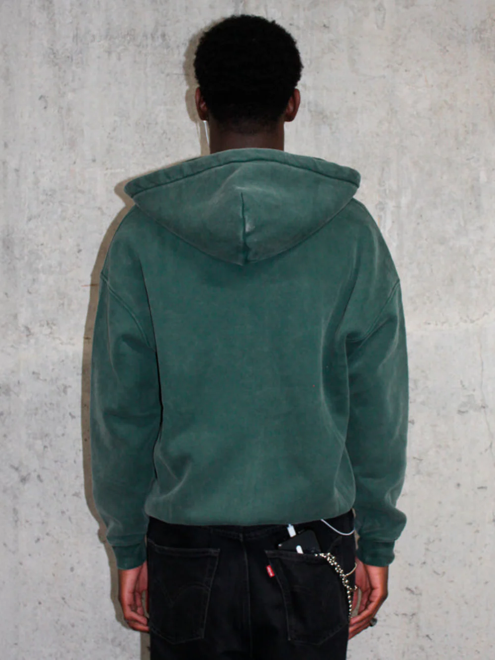 GRIND ZIP HOODIE GREEN