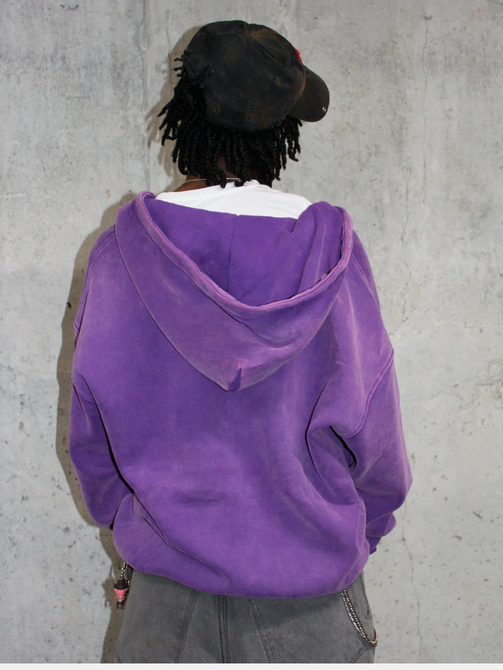 GRIND ZIP HOODIE PURPLE