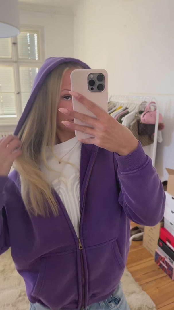 GRIND ZIP HOODIE PURPLE