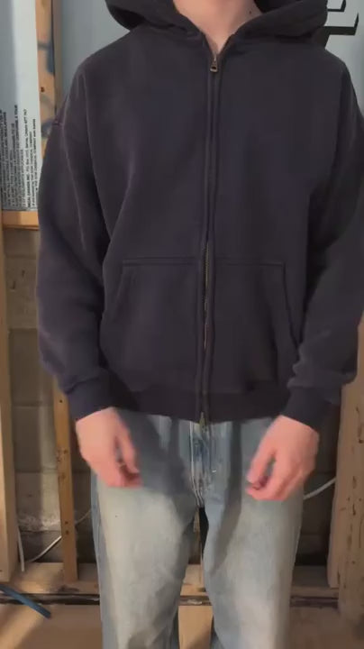 GRIND ZIP HOODIE BLUE